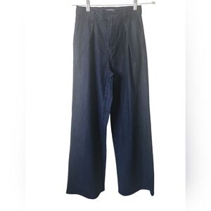 JustFab Women's Wide-Leg High-Rise Denim Pants Size 25